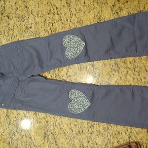 Adorable girls L.O.G.G. heart patchwork jeans